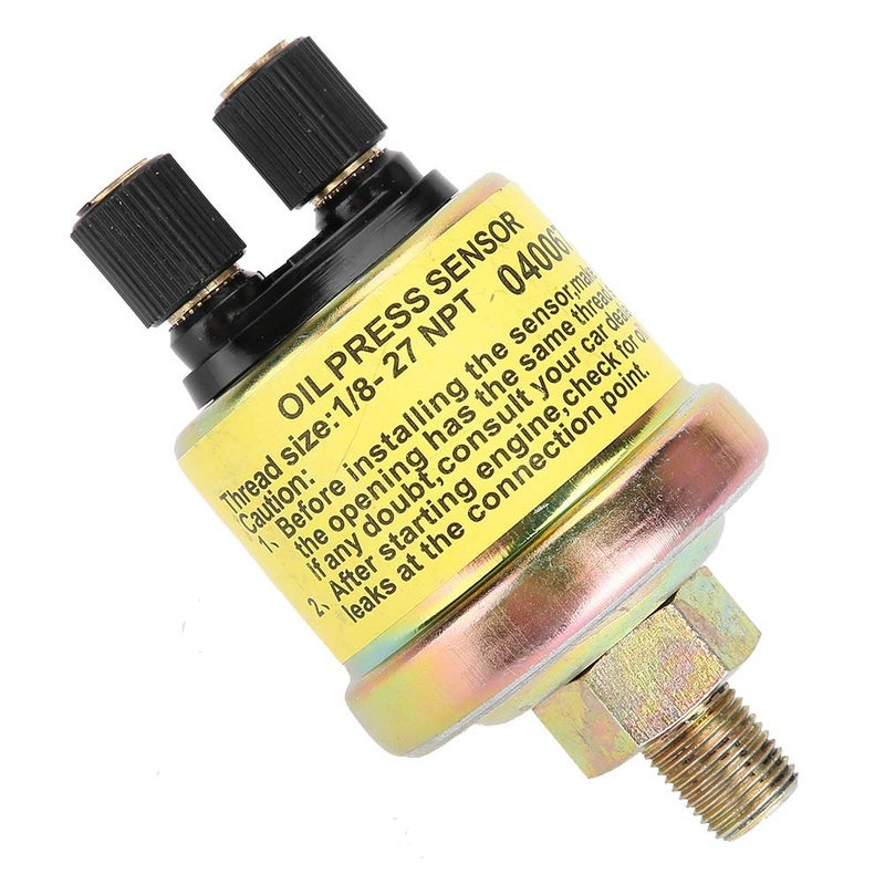 Dweekiy Oil Pressure Sensor, Universal 1/8 NPT Car Replacement Engine Oil Pressure Sensor for Aftermarket Gauge - Image 5